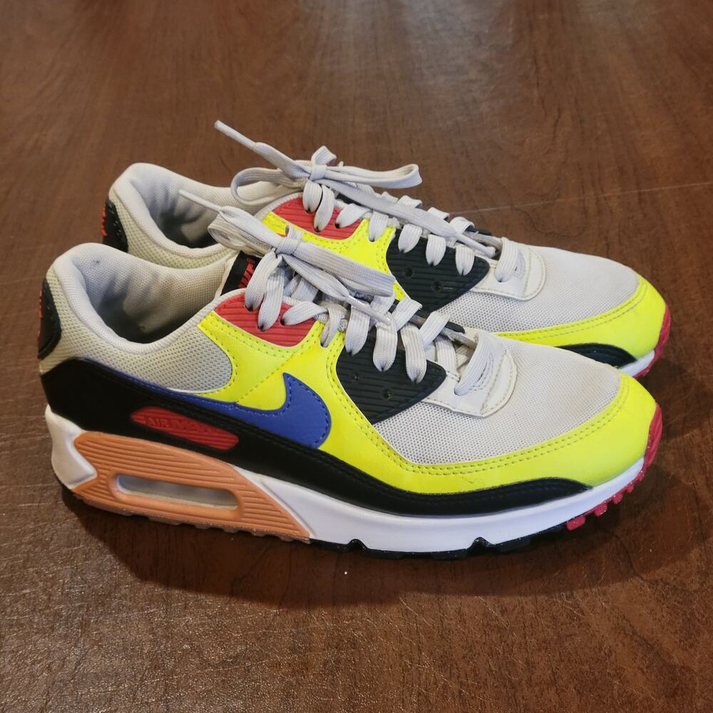 Nike Air Max 90 Volt Light Bone Ultramarine DH8010-003 Women’s Sz 8.5